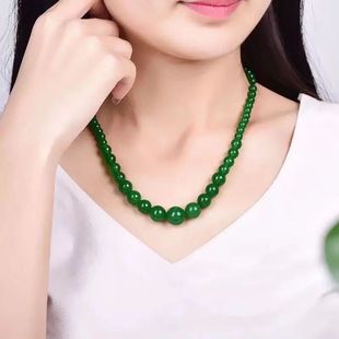 New spot imitation jade agate tower chain sweater necklace women live drainage welfare gift jewelry wholesale