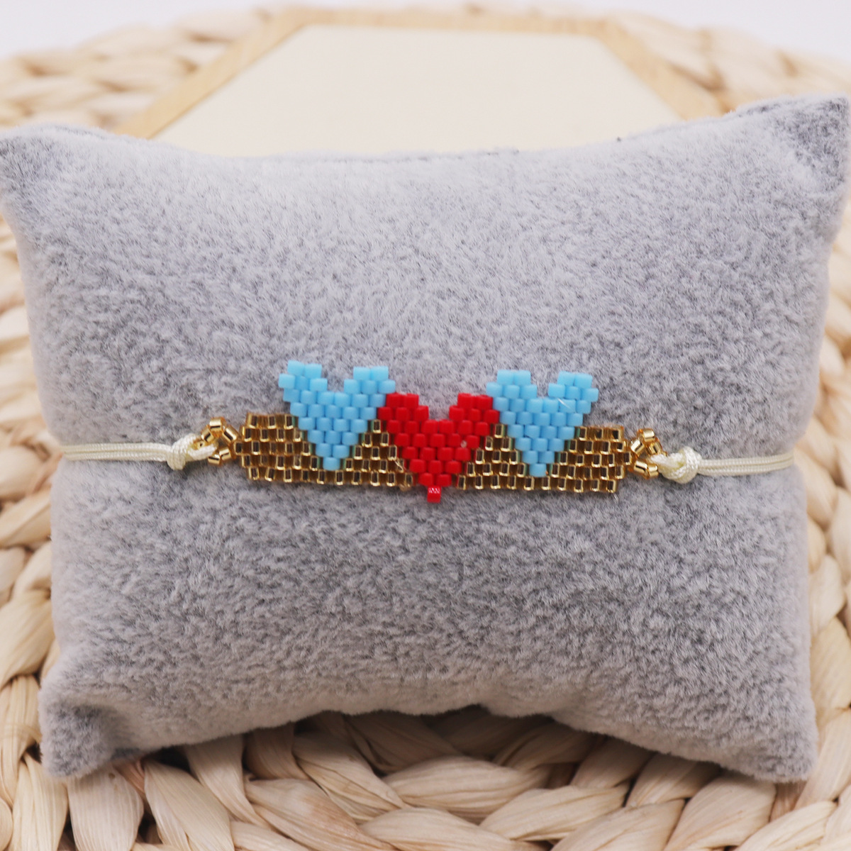 Holiday, Daily Occasion Wholesale Jewelry Vacation Heart Shape Glass Glass Bracelets