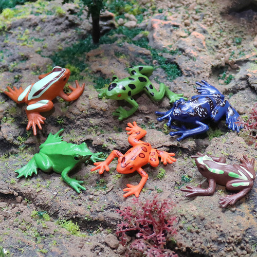 Simulated mini insect frog animal model bullfrog tree frog poison dart frog frog toad toad children's toys