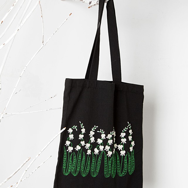 Bordado bolsa de lona bordado DIY estudiante bolsa de tela solo hombro adulto hecho a mano principiante material bolsa Suzhou bordado cinta bordado