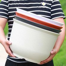 加厚树脂塑料透气花盆家用阳台盆栽月季绿萝大号花盆盆栽家用种植