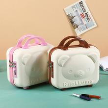 小熊伴手礼化妆收纳包14寸手提行李箱可挂行李箱3D卡通可爱学生