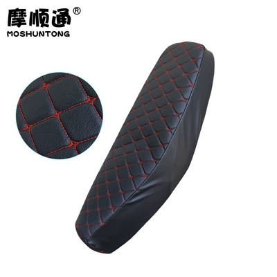 Winter motorcycle CD110 warm Motorcycle cushion - curved-beam-car-red-and-black-air-cushion