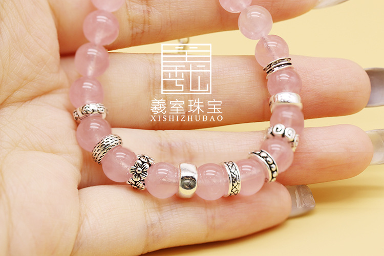 S925 sterling silver beads Thai Silver old ring plum blossom snake bone pattern closed ring spacer DIY silver jewelry accessories