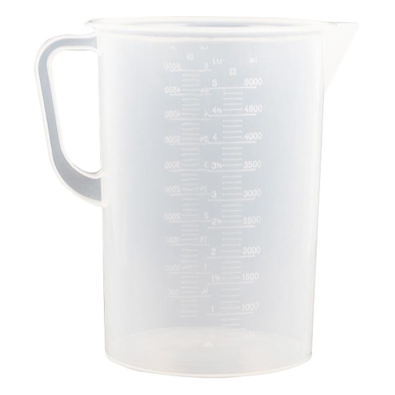 Taza de medición de plástico engrosada 5000 3000 2000 1000 500 ml250 cilindro de medición taza de mililitro taza