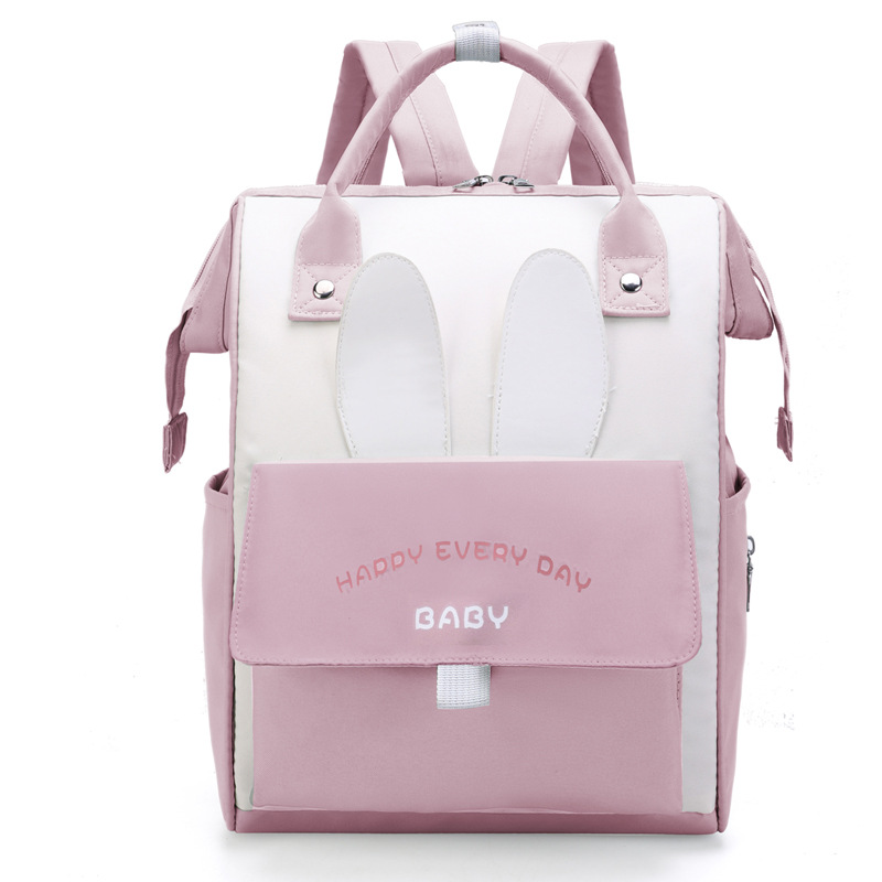Venta al por mayor transfronteriza 2024 nueva moda linda mochila de gran capacidad para mamá bolso multifuncional portátil para madre y bebé