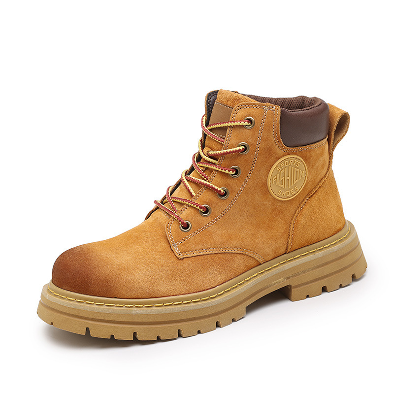 Brown upgraded model [suede top layer leather]