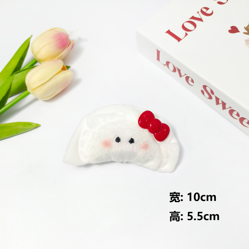 卡通布艺毛绒小熊猫咪小动物配件 DIY儿童服饰发饰玩偶装饰品辅料|undefined