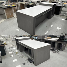 電動升降伸縮沃頓岩板島台餐桌一體多功能吧台開放式廚房中導台