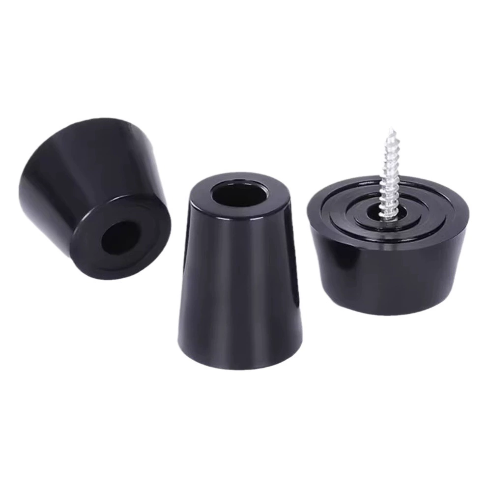 Оптовые точечные резиновые подушечки для столов и стульев, шасси, амортизирующие подушечки для инструментов, износостойкие, нескользящие, конические подушечки для ног с прокладками.