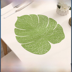 Scandinavian-style punched PVC tortoiseshell table mat with irregular gold foil decorative mat, Instagram home decor, waterproof and anti-slip Western-style table mat