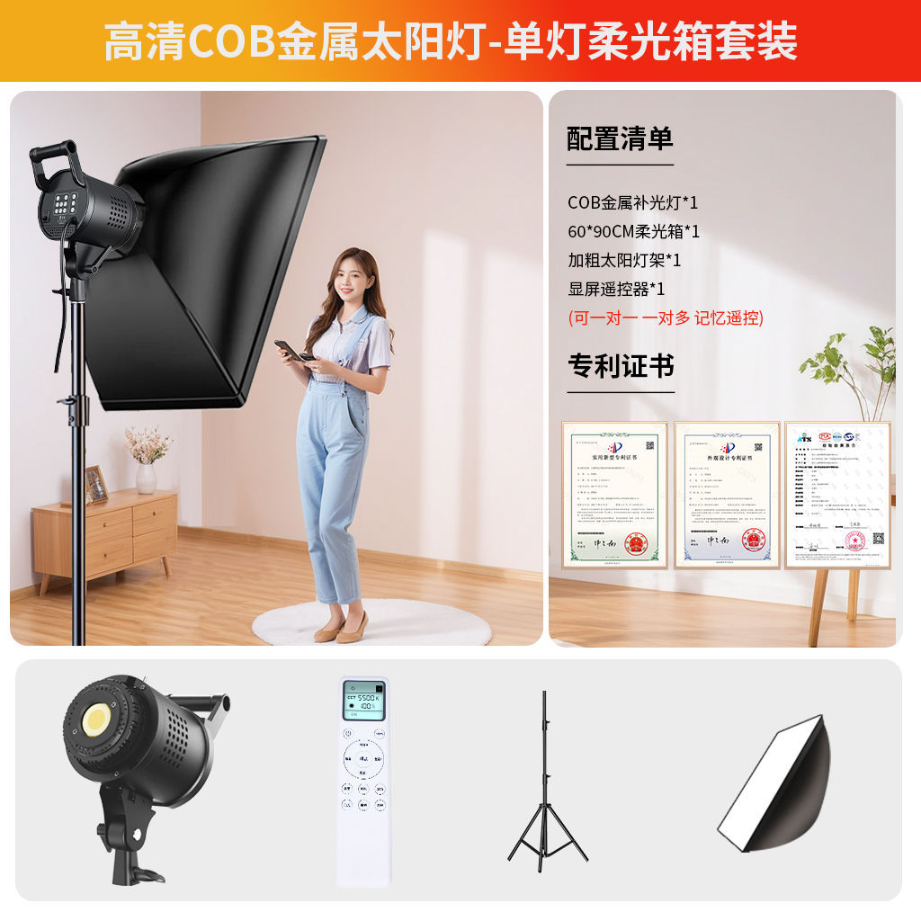 2000Wz 사진 상자 금속 램프 [주로 부드러운 빛]