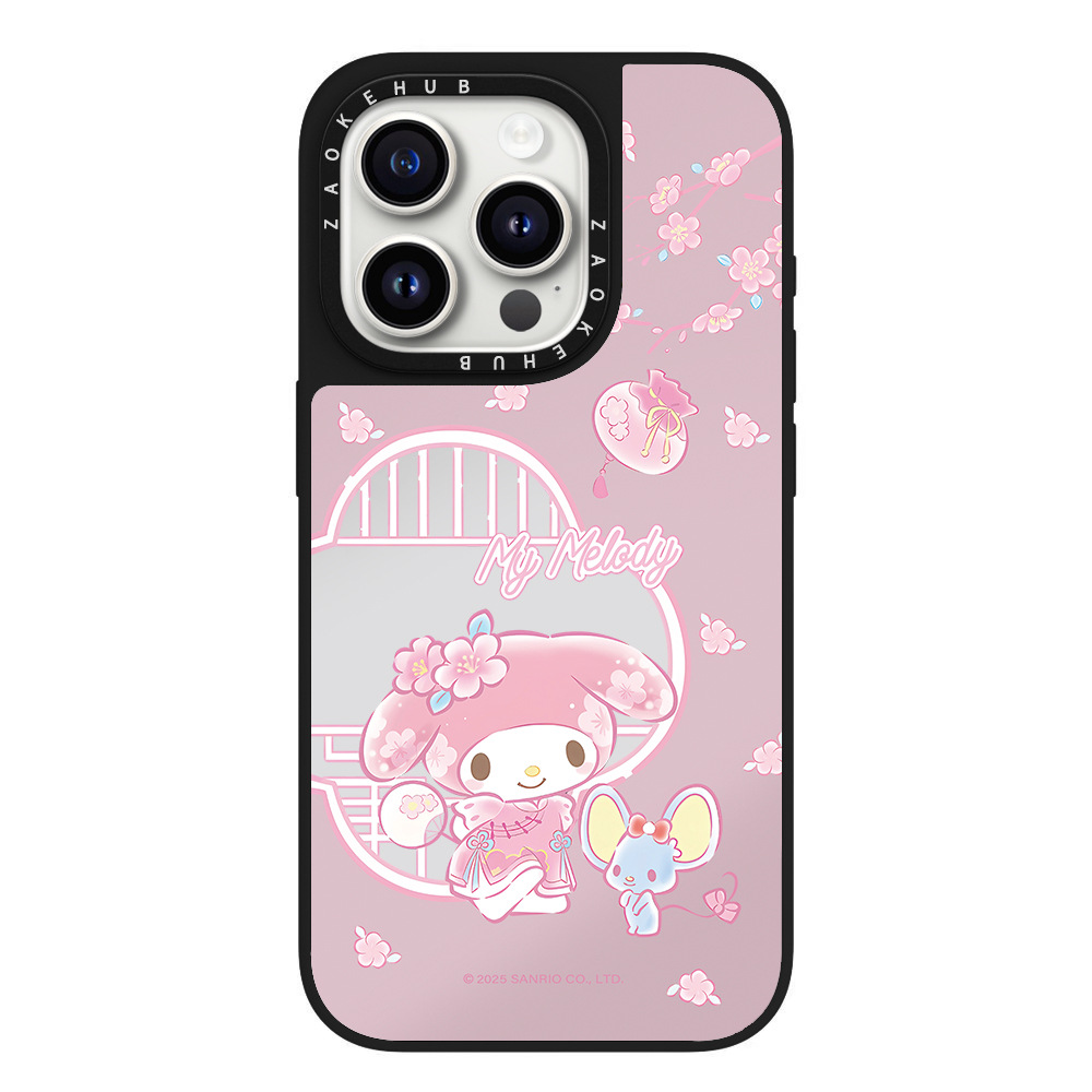 ZAOKEHUB 아이폰 거울 마그네틱 하드 케이스 귀여운 만화 인스타 감성 iPhone 12~