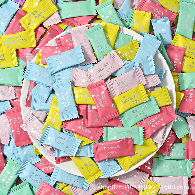 Taste greedy memory carved sugar-free love words mint candy net red candy hotel commercial fresh breath loin small snacks wholesale