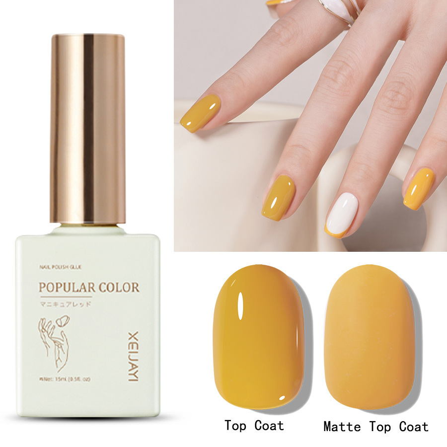 New white nail polish glue solid color ginger nail polish shop special long-lasting firm Nail Polish glue suit
