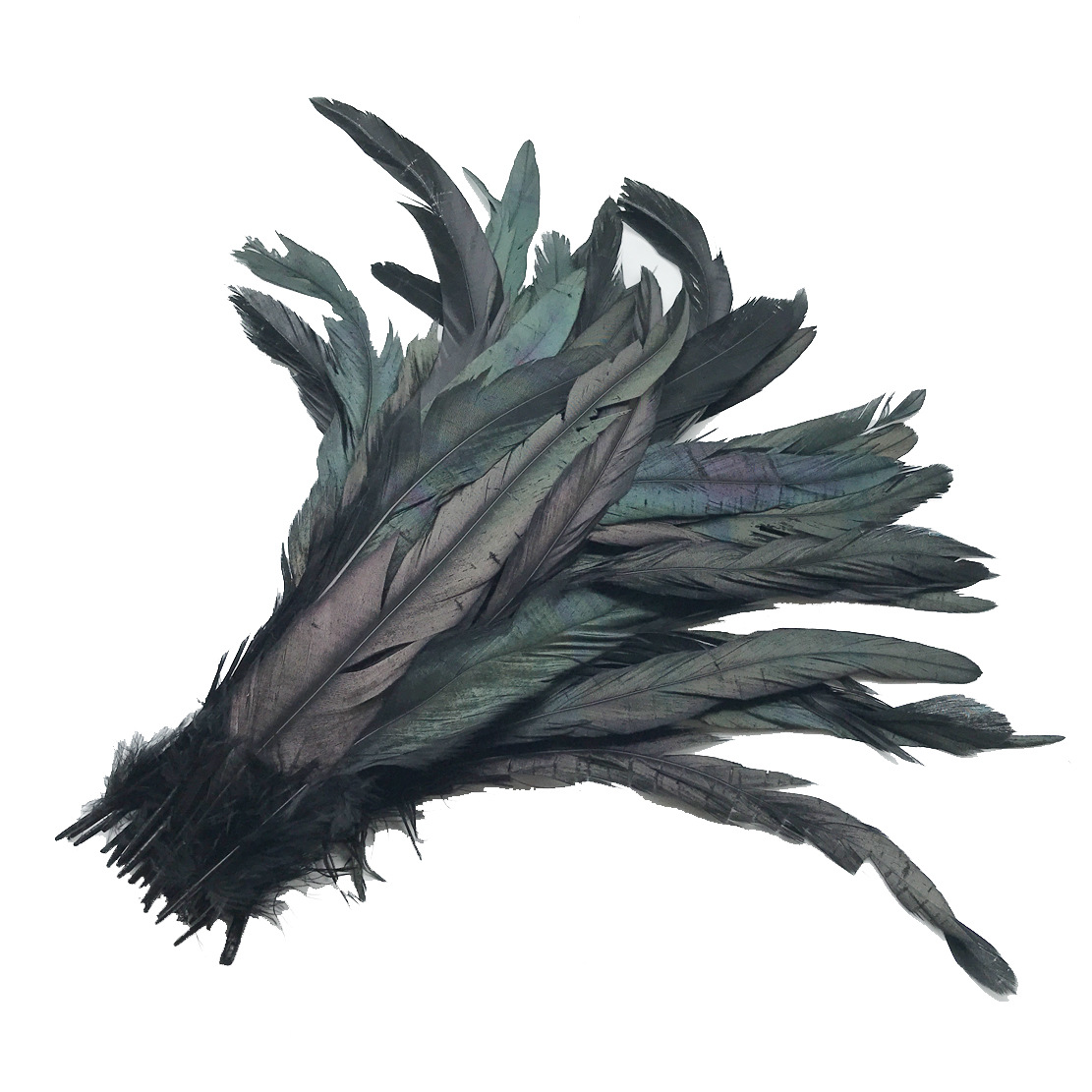 20-27CM公鸡尾巴毛手工DIY饰品配件服装帽子配饰鸡毛翎子长羽毛