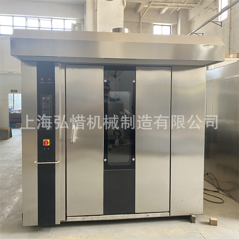 64盘馕饼烤箱定制热风旋转炉推车式烤鸭炉烤鸡腿鸡翅旋转烤炉厂家