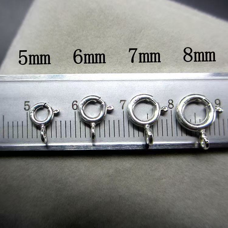 DIY handmade jewelry accessories S925 sterling silver bracelet clasp, necklace clasp, tower clasp, spring clasp, silver clasp, gold-plated