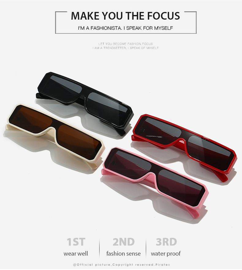 60g Weight Full Frame Glasses Structure Sunglasses Classification PC, UV400 Protection Lens Material Square Glasses Style Travel, Daily Occasion Solid Color Pattern All Seasons Season Unisex Gender Hip-Hop Style Grey, Pink Color Hip-Hop Solid Color PC UV400 Protection Square Full Frame Women's Sunglasses 2