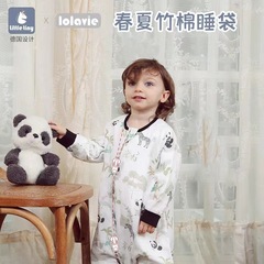 Little Tiny Baby Gauze Sleep Sack, Spring and Summer Version, Kick-Proof Blanket for Children, Bamboo Cotton Summer Thin Model, All-Season