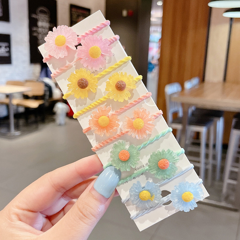 Los niños de la banda del pelo del bebé de la historieta no lastiman la banda de goma del pelo de la niña volumen del pelo menos cuerda del pelo del bebé