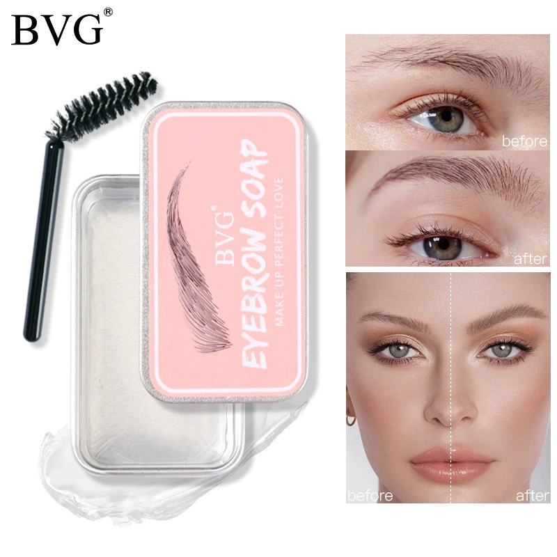Трансграничный макияж BVG набор кремов для бровей оптом прозрачный освежающий водостойкий мыло для укладки бровей окрашенный крем для бровей без логотипа
