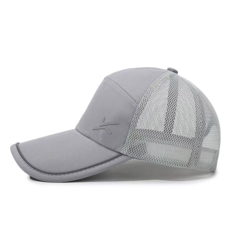 Zomerse outdoor snel drogende mesh ademende baseballpet voor heren casual sport zonneklep hoed met verlengde rand_voghion.com