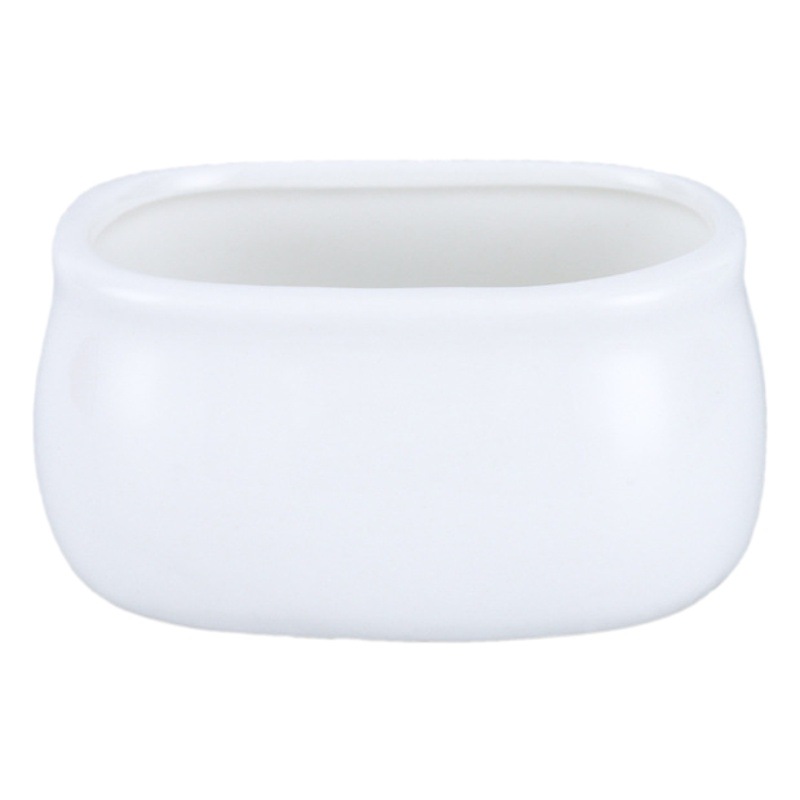 Egg-Shaped Sugar Bowl in Stock, Pure White Ceramic Coffee Sugar Pot, Milk Jug, Sugar Jar, Tea Bag Holder, Seasoning Jar for Hotel and Restaurant Use