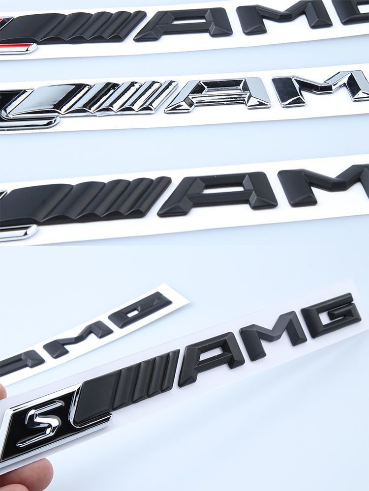 Mercedes-Benz AMG C-Class E-Class S-Class rear emblem CLA GLA GLC GLE modified car sticker lettering trunk lid badge