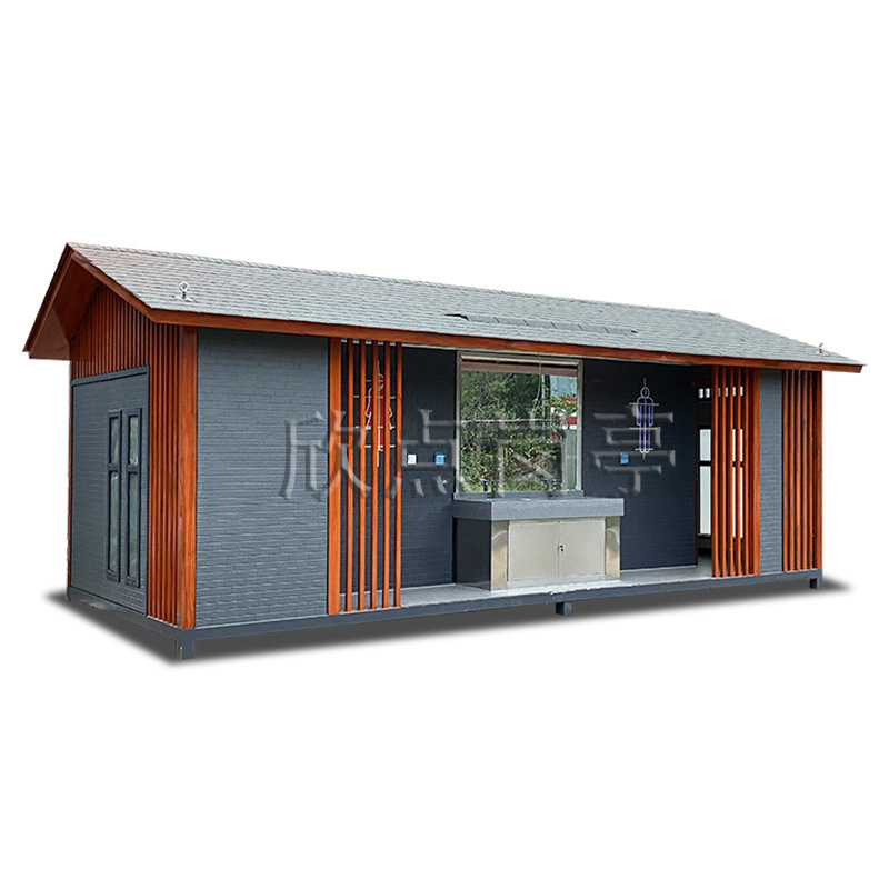 Inodoro de saneamiento Guangdong suministro directo de fábrica Reconstrucción Rural baño público al aire libre Área escénica Parque protección del medio ambiente gran inodoro móvil