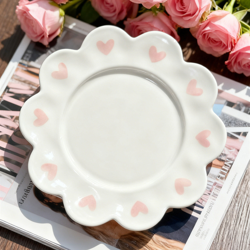 Transfronterizos mano mano pintada golondrina taza de cerámica retró nicho taza de café de desayuno conjunto de plato de taza de té