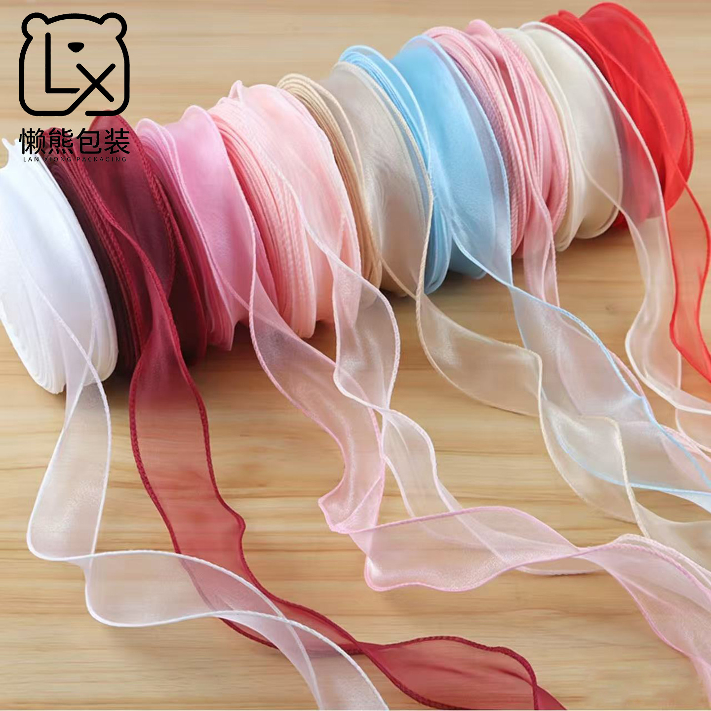 30 yards fishtail yarn with flowers packaging materials ribbon…