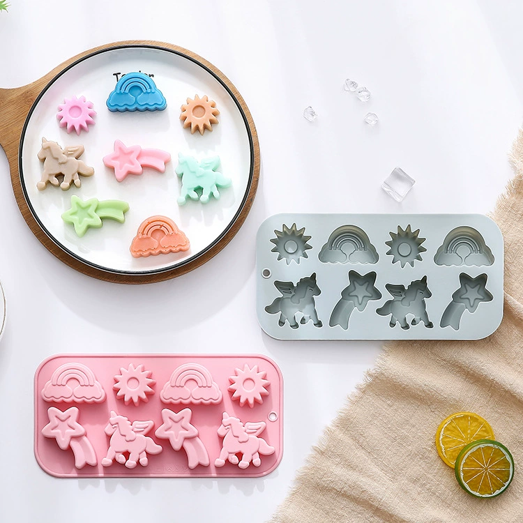 Rainbow acrylic silicone mold solar-powered, (Physicals), unicorn