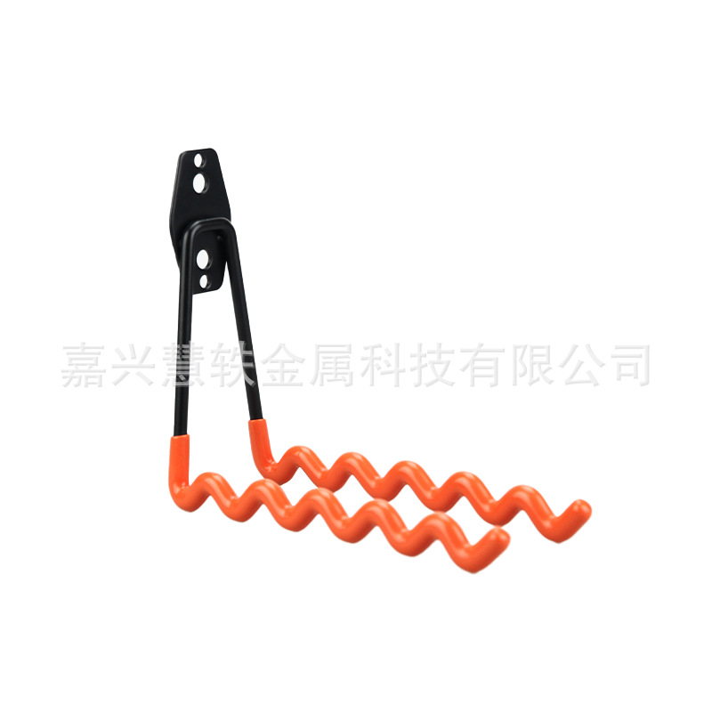 Gancho de garaje, pared de almacenamiento de jardín, canasta colgante pesada, borde de mesa de metal de hierro, gancho doble redondo, gancho adhesivo