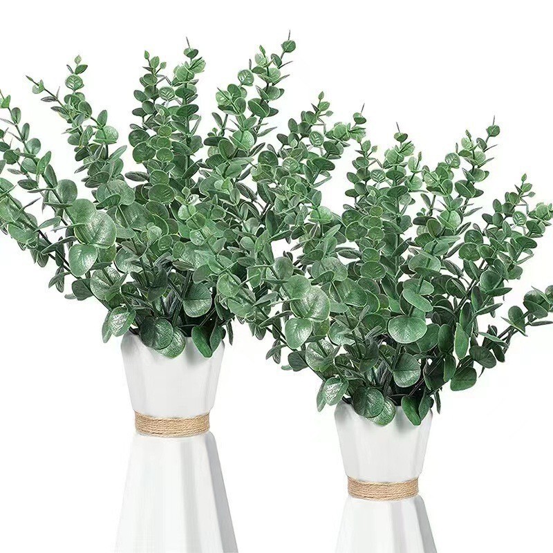 Cross-Border Direct Sales from Manufacturers: 38cm Artificial Eucalyptus Leaves and Money Leaves for Wedding, Home, and Indoor Decoration Cross-Border Direct Sales from Manufacturers: 38cm Artificial Eucalyptus Leaves and Money Leaves for Wedding, Home, and Indoor Decoration