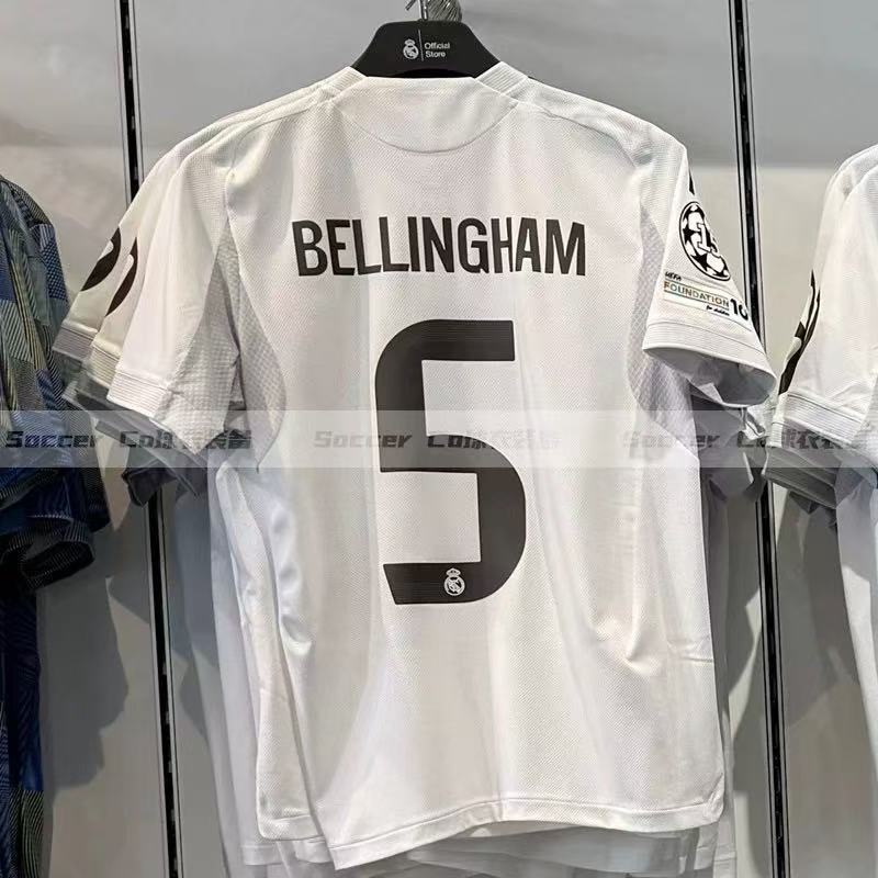 レアル・マドリード 2526 ジャージ レアル・マドリード ホーム チャンピオンズリーグ No.5 ベリンガム No.9 ムバッペ サッカーユニフォーム|undefined