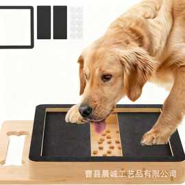 跨境木质狗爪板立式可伸缩狗狗零食盒磨爪板玩具宠物指甲锉狗抓板