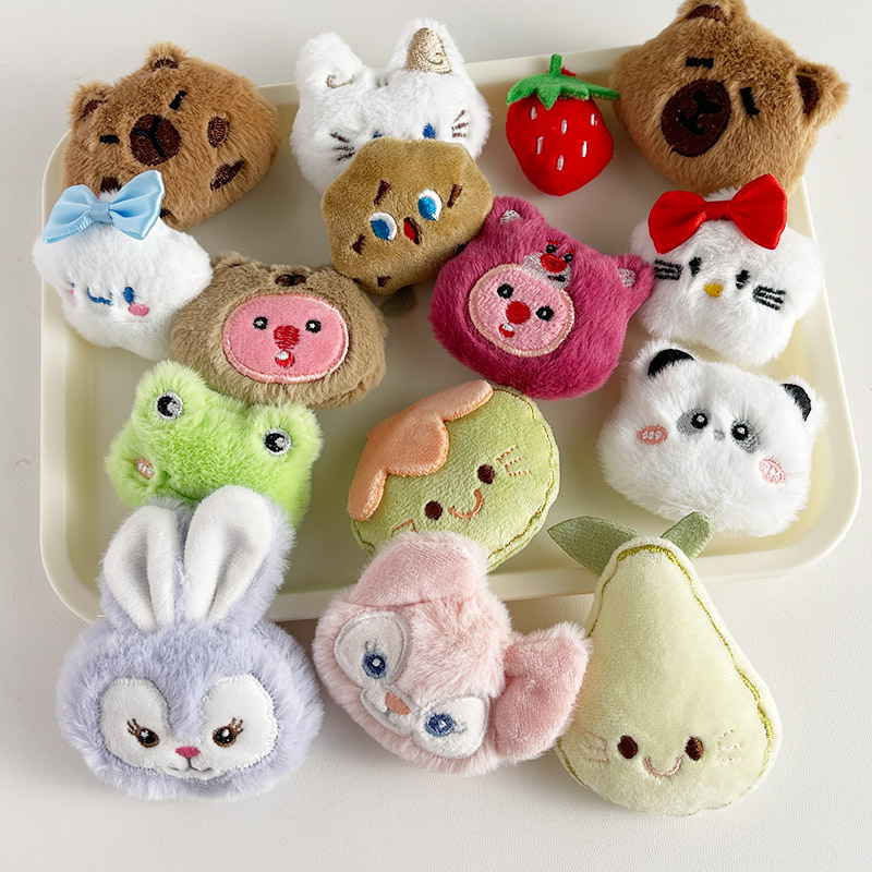 Cartoon plush doll with accessories