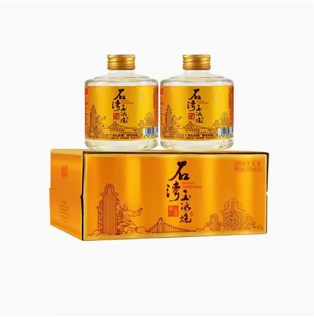 包邮石湾45度佛山玉冰烧纯米糯米酒155mlx6瓶礼盒装白酒纯粮