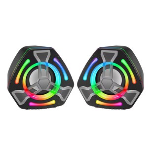 Cross-Border New K2060 Colorful Lighting and Audio Desktop Laptop Desktop USB Wired Speaker Wholesale