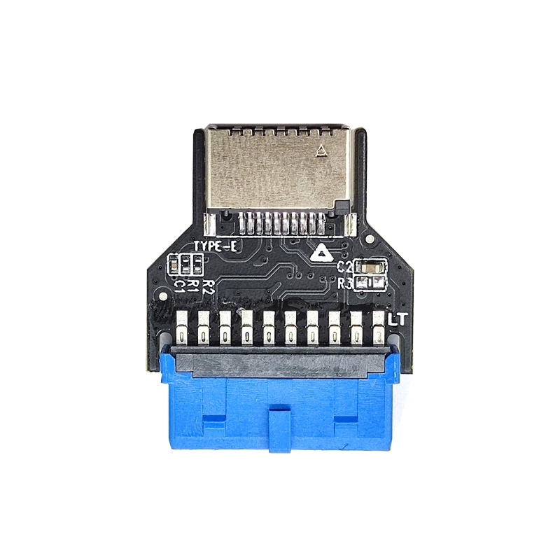 Кабель-переходник USB3.0 на TYPE-E, 9-контактный/19-контактный штекер → TYPE-E для передней панели USB