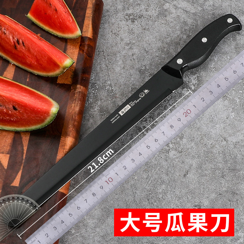 Cuchillo de frutas doméstico grande extensión cortar herramientas de sandía cuchillo de frutas tienda de frutas cuchillo comercial de sandía de acero inoxidable