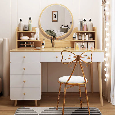 Table Makeup dresser bedroom modern Simplicity household girl Room Dressers LED Light small house type ins