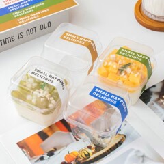 正方形豆乳ムースケーキ包装箱木ぬかカップフルーツ漁包装箱ティラミスベーキングペストリーボックス