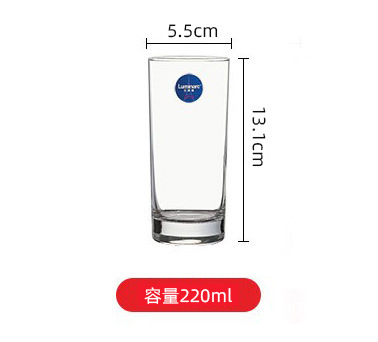 Copa cuadrada de vidrio lemeiya hogar engrosada taza de té taza de agua de vidrio reforzado conjunto taza de beber transparente