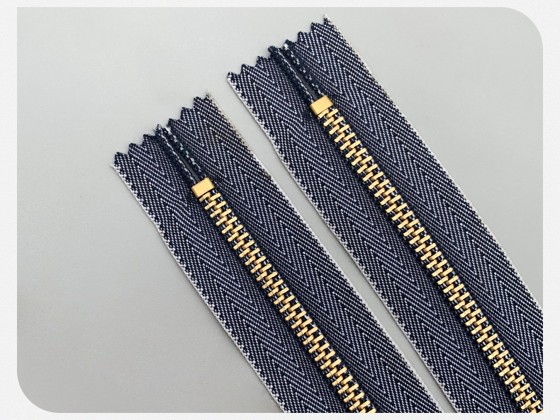4号闭尾金属拉链，4#牛仔布拉链，自动头闭口拉锁