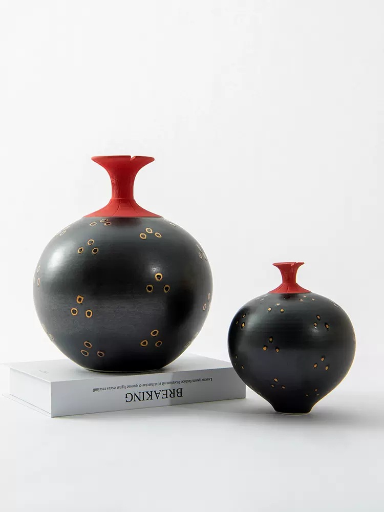 陶瓷花瓶高颜值花器摆件客厅玄关软装餐厅摆设花器