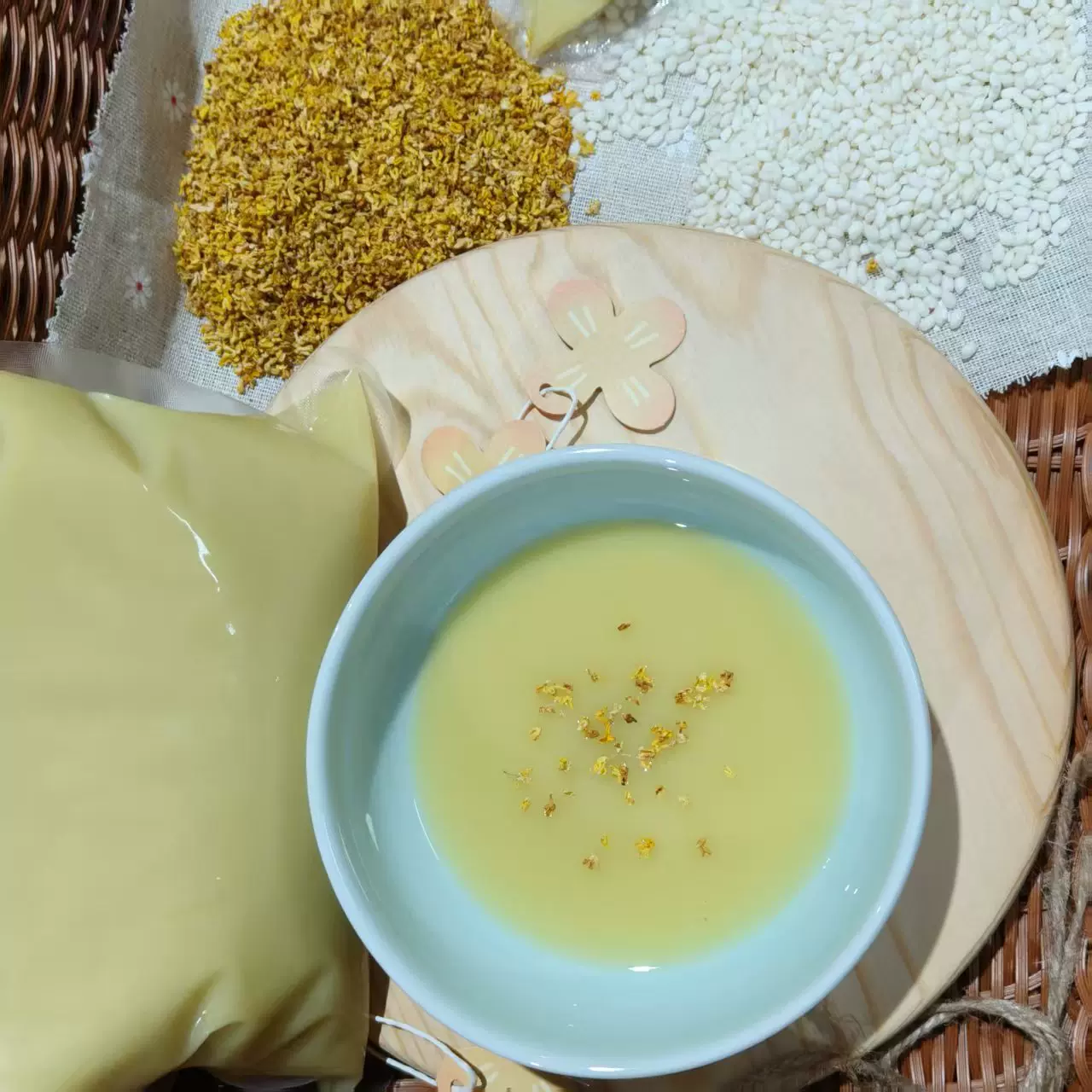 宝珠酒酿桂花原浆1kg醪糟糯米酒低度发酵饮品即食