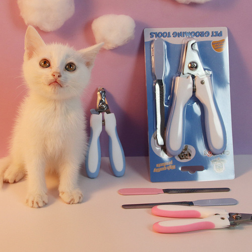 Pet nail clippers manufacturer wholesale cat nail clippers for kittens and dogs, pet cleaning stainless steel nail clippers