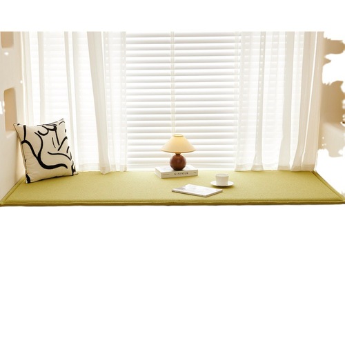 Liangzhu Teddy Velvet Double-sided Bay Window Mat Window Sill Mat  New Four Seasons Solid Color Balcony Mat Thickened